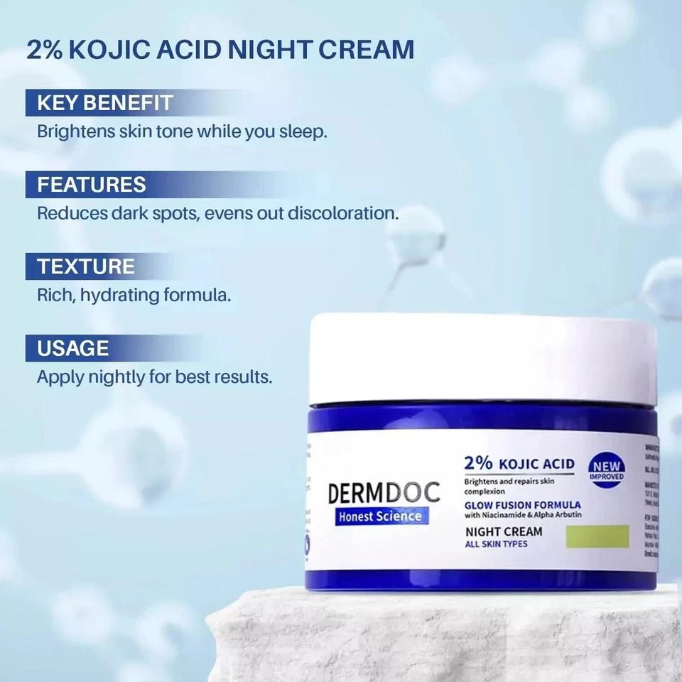 Combo DermDoc Brighten Up – Spray 100ml + Crema Notte Acida 50g