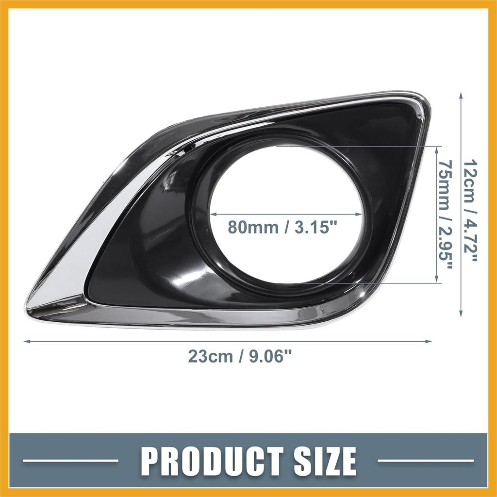 Linke Rechte Seite Nebelscheinwerfergitter Abdeckung Zierleiste 520400T010 520300T010 für Toyota Venza 2013 2014 2015 2016 Schwarz 1 Paar Ersatz