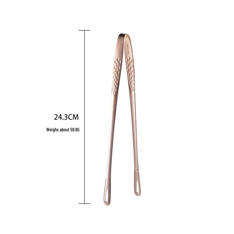 304 Stainless Steel Korean BBQ and Steak Tongs - Versatile Food and Bread Serving Tool