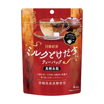 Mitsui Norin Nitto Black Tea, Milk-Melting Brown Sugar Oolong Tea Bags, 4 Tea Bags