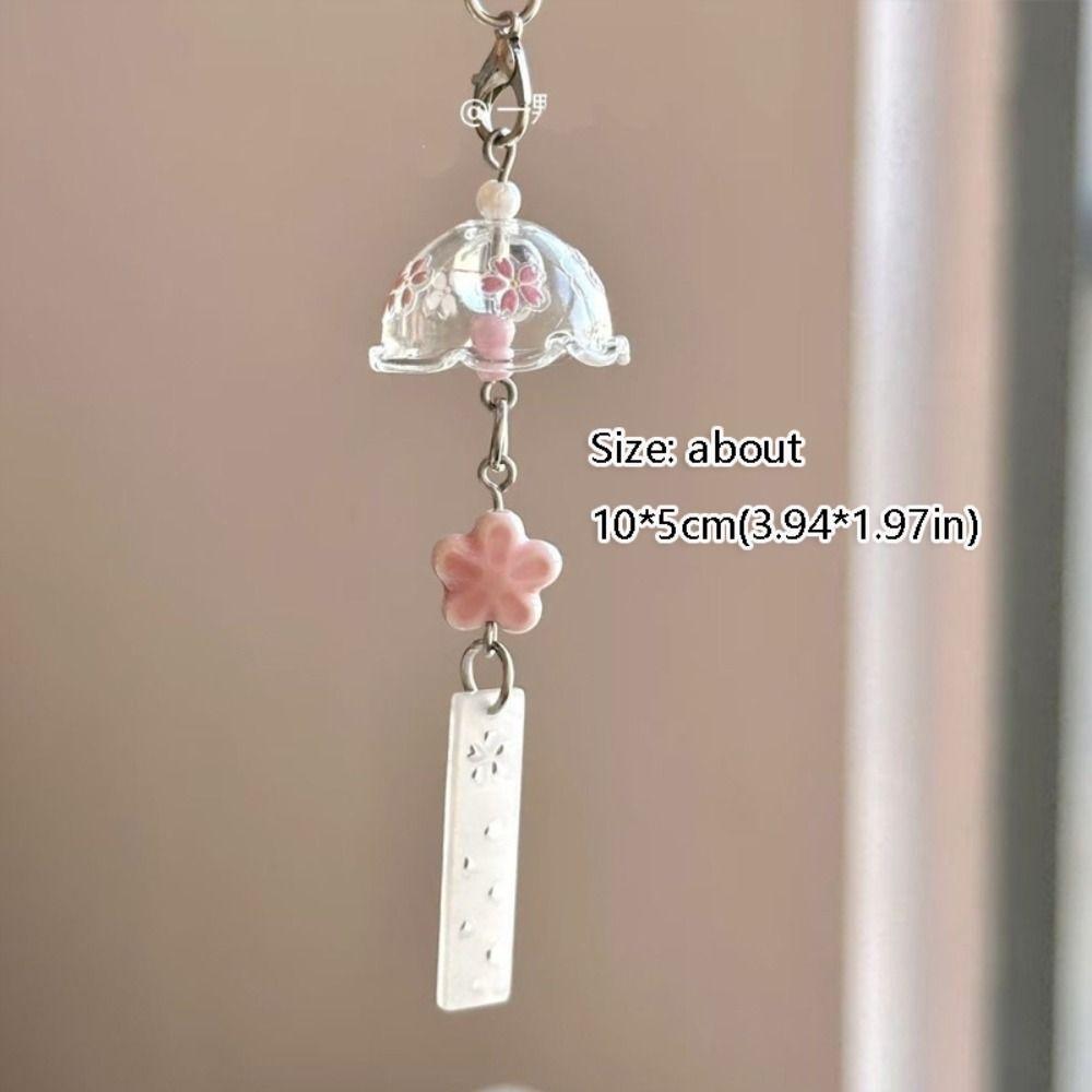 Jellyfish Y2K Jellyfish Mobile Key Chain Sea Shell Fish Phone Charm Keycord Mobile