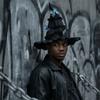 Tall Pointed Cone Top Halloween Hat Gothic Ruched Masquerade Cap  Halloween Party