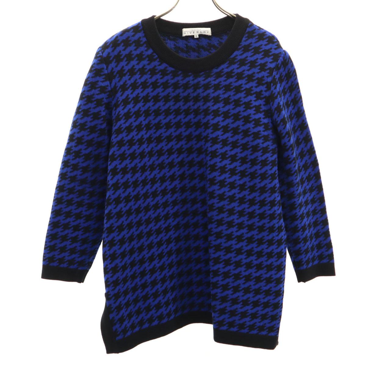 GIVENCHY 90s Wool Old Overall handle Long sleeve sweater 15 Bluish knit Women Used 13980₽