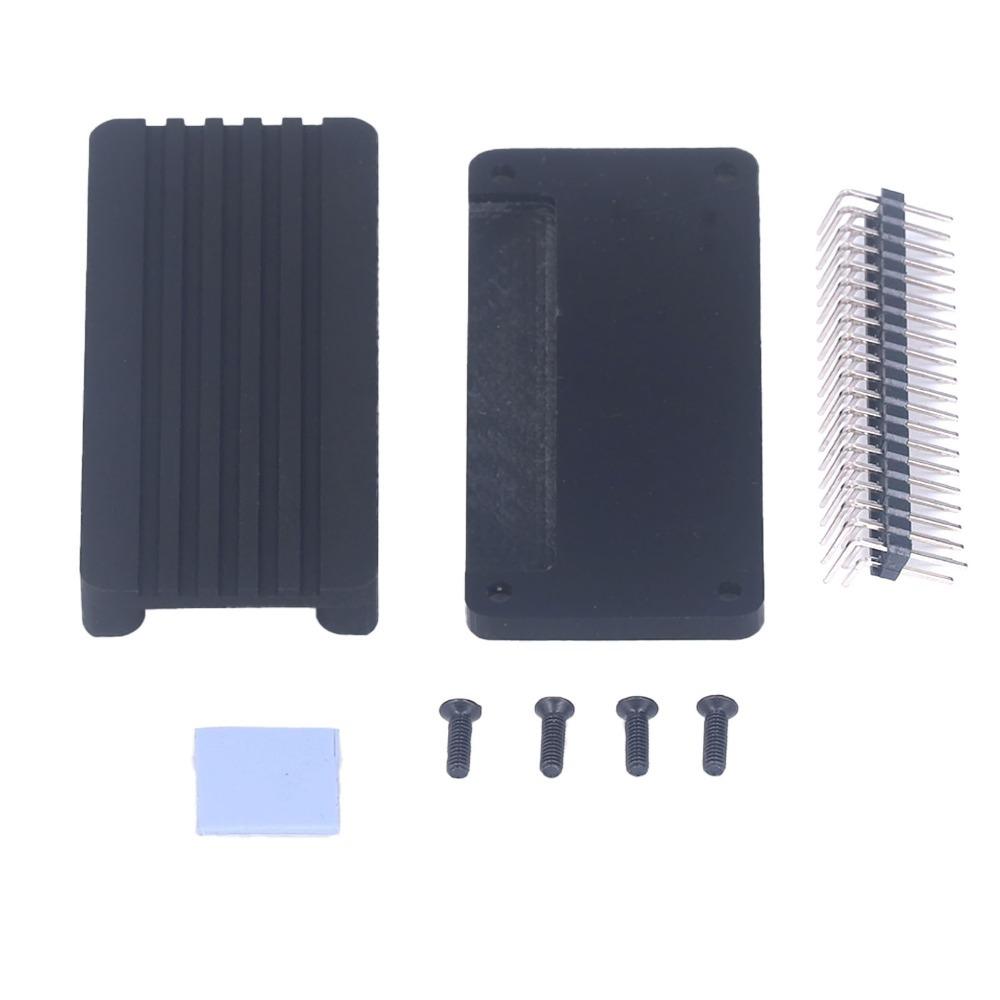 

Bent Pin Header Aluminum Alloy Cooling Case Heat Dissipation Enclosure For Raspberry Pi Cooling