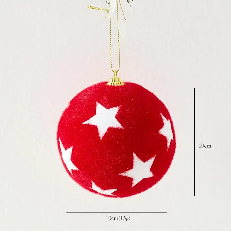 Candy Cane Christmas Tree Large Decoration Red White Velvet Lollipop Ball Pendant Luxury Hanging 2025 Xmas New Year Party Decors