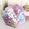 1pc Hello Kitty with Teddy Bears Umbrella with Plastic Handle,Suitable for All Seasons Home Travel Outdoor UmbrellaSanlio343