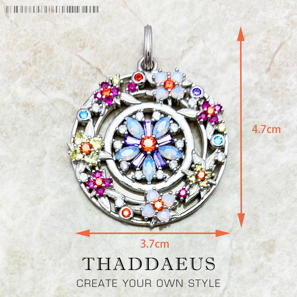 Amulet Magical Lucky Symbol Tree Flower Karma Whell Sun Bird Butterfly Pendants Jewelry 925 Silver Gift For Women Men