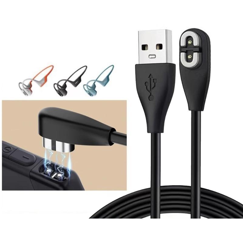 3.28ft Magnetic Earphone Charging Cable Wire for S710/S800/S830/S810 Earphones Charging Cord Support Data