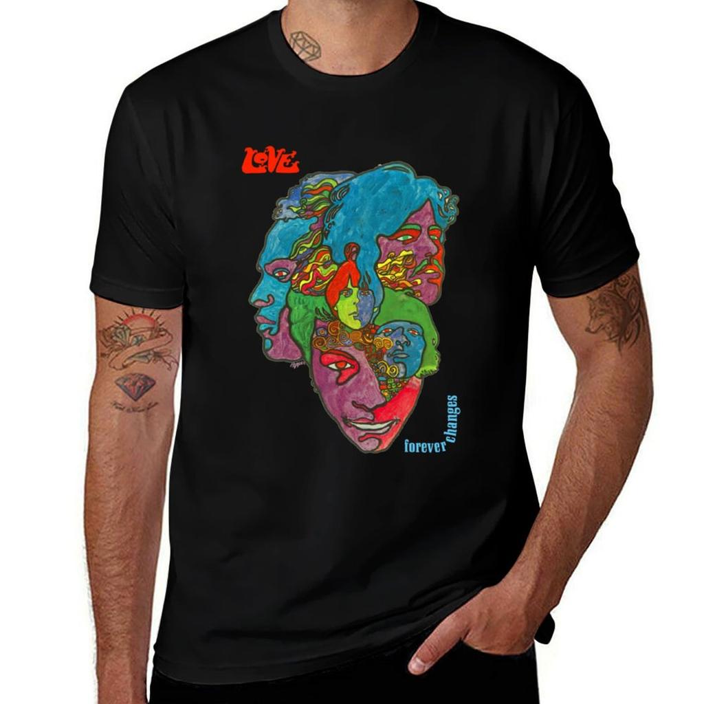 Love Forever Changes T-Shirt Festival Casual Short Sleeve