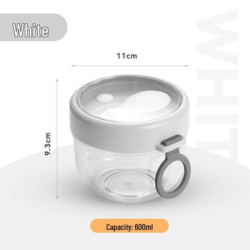 304 Edelstahl Isolierte Haferflocken- & Joghurt-Schüssel - Tragbarer Frischhalte-Lunch-Behälter