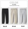 Men's Breathable Lyocell Linen Summer Trousers - Casual, Comfortable, Elastic Waist, Straight Leg, Solid Color.