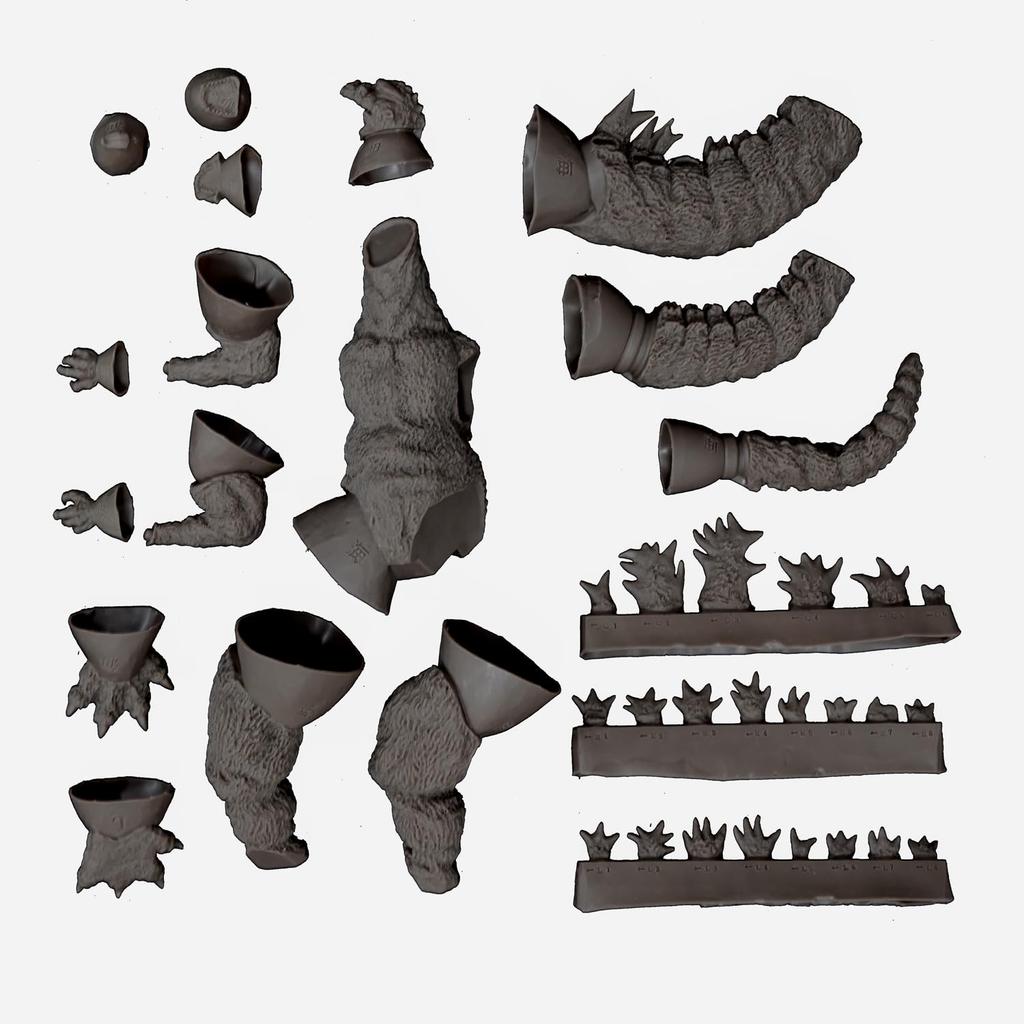 Godzilla 1955 Soft Vinyl Kit Reproduction Scale Soft Vinyl Unpainted Assembly Kit 1/250 1/250