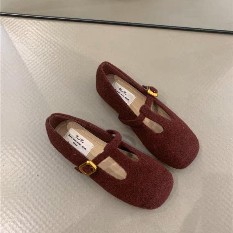 

Fashion Autumn Women Flats Fashion Round Toe Slip On Ladies Elegant Mary Jane Shoes Soft Flat Heel Outdoor Dress Ballerin Shoes New Shoe 35