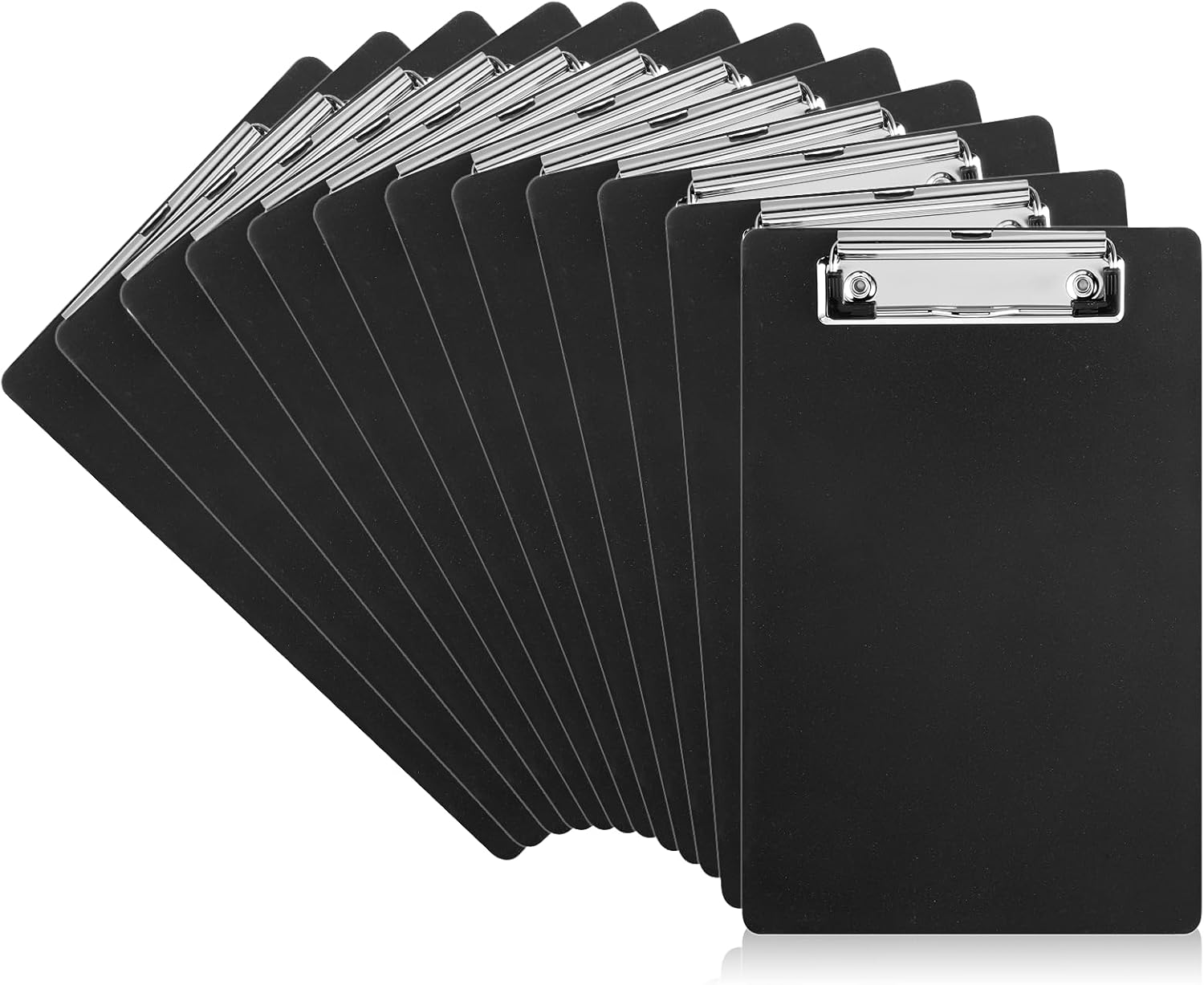 

12 Pack Clipboards with Pen Holder 8.5x12.4 Black Clip Board Plastic Standard A4 Letter Size Hanging Clipboards for Students жёлтый