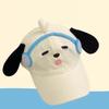 Breathable Eyewear Puppy Cap Sweet Puppy Hat with Big Ears Headset Dog Baseball Cap  Sunshade
