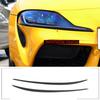 For Toyota Supra 19-24 Headlight Bottom Light Eyebrow Trim Strip Carbon Fiber