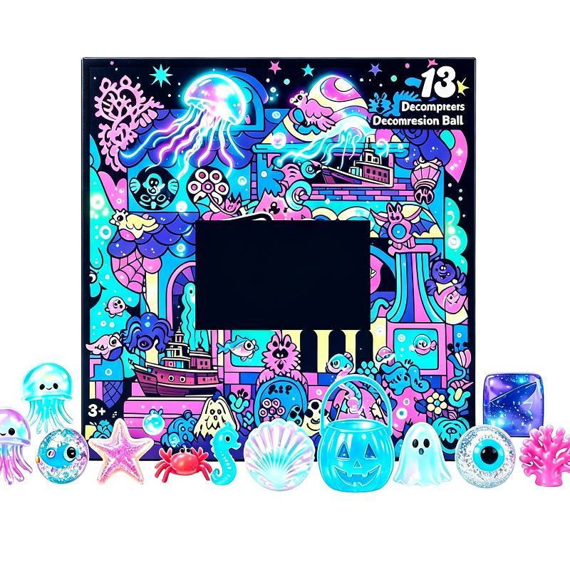 Giocattoli Antistress di Halloween Puffer Puzzle in TPR per Rilassamento e Collezionismo
