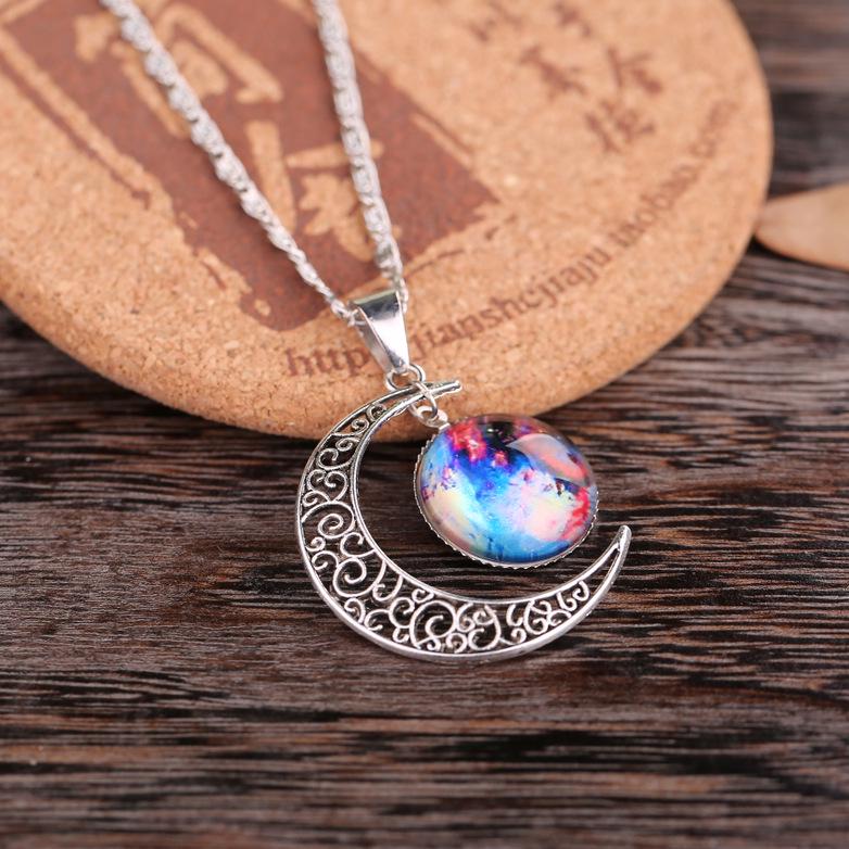Direct Necklace Star Moon Necklace Time Gem Star Necklace X002