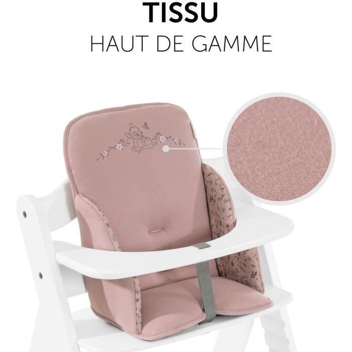 Réducteur pour chaise haute - HAUCK - ALPHA COSY SELECT - Anti-dérapant - Bambi Rose