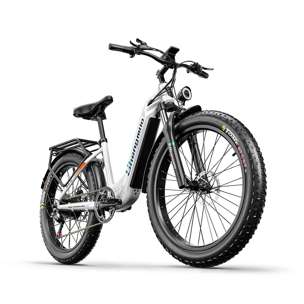 Shengmilo Vélo Électrique de Ville MX06 Avec Siège Remorquable Pour Unisexe Moteur 500W Batterie 48V17.5AH Pneus Tout-Terrain 26 Pouces VTT Électrique