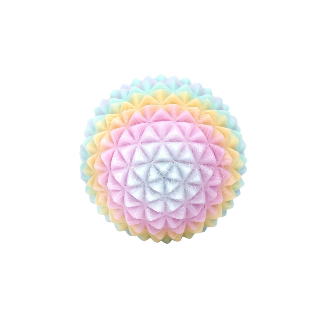 3D Printed Spiky Stress Relief Ball Fidget Toy Handheld Sensory Massage Ball for Finger Exercise and Anxiety Relief Desktop Decoration