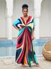 2023 European & American Cotton Beach Cover-up: Loose Robe-Style Long Dress Swimsuit Outerwear for Women