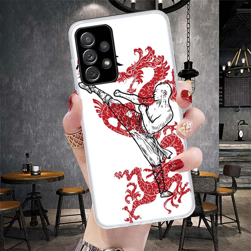 Kungfu Taekwondo Soft Phone Case For Samsung Galaxy A13 A14 A15 A16 A17 A53 A54 A55 A56 A57 A33 A34 A35 A36 A37 A23 A24 A25 A26