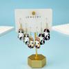 Set of 3 Cartoon Cat Ear Studs Animal Shaped Earrings Stylish Dangle Drop Earrings for Women and Girls Party Jewelry