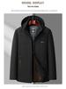 Men's Mink Velvet Parka: Winter Hooded Jacket for Middle-Aged & Elderly, Warm & Thickened with Plus Velvet