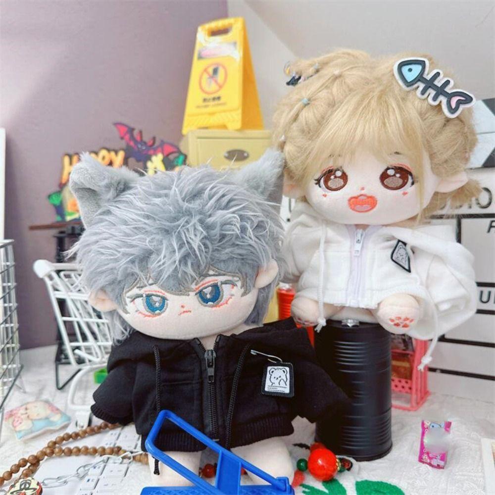 2 Colors Doll Hoodies Fashion Plush Doll Coat New Doll Outfits 10/20cm Cotton Dolls/1/12 BJD Dolls