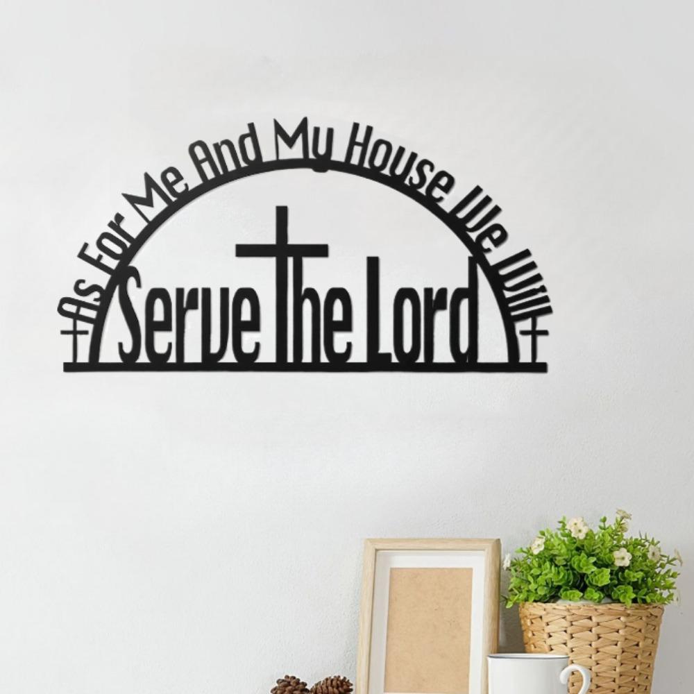 Metal Bible Verses Wall Decor As For Me And My House Christian Wall Decor Wall Decor Metal Wall Hanging