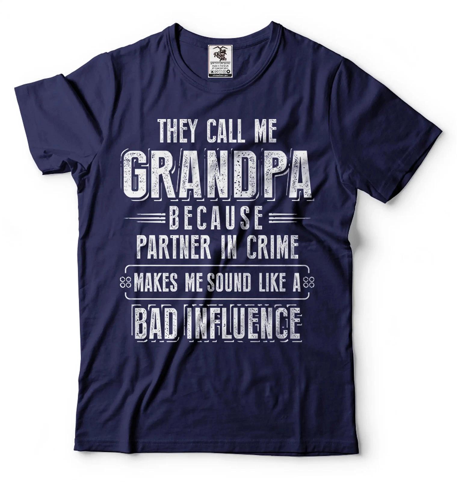 Funny Grandpa Shirt Grandpa Partner In Crime T Shirt Funny Shirt For Men Grandpa XL