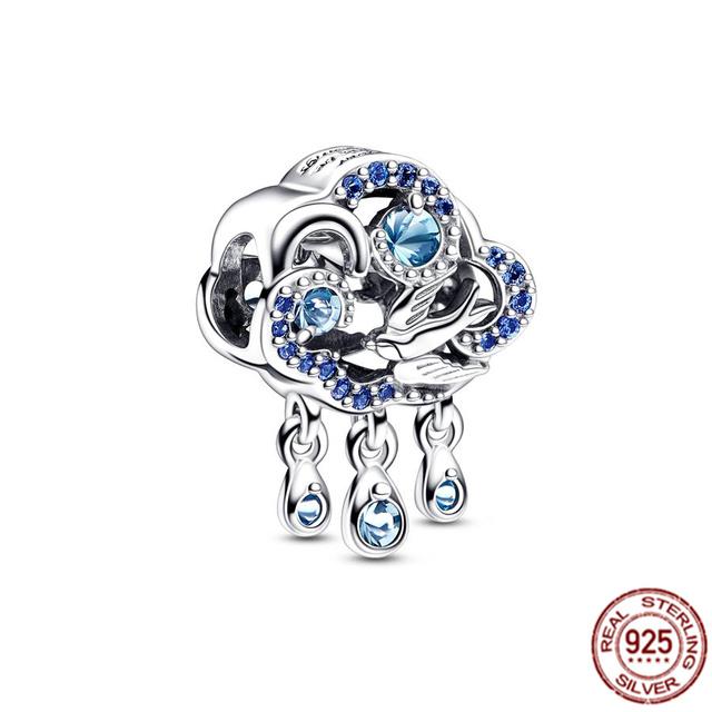 

Светящиеся светлячки, милые панды и сверкающие подвесные бусины с крестом, подходят для оригинального модного браслета Diy, стерлинговое серебро 925 пробы, женские ювелирные изделия