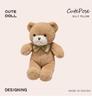 Teddy Bear Plush Toy with Bow - Girlfriend's Birthday Gift