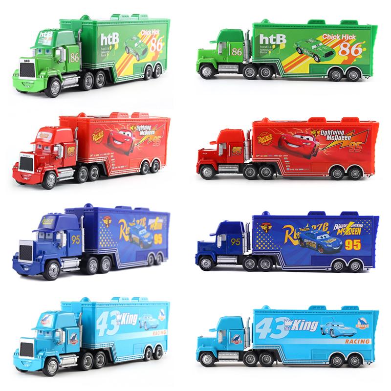 Pixar Cars Truck Model Car Anime Figure Mack Semi-Hauler Rust-eze Racing Toys Children's Birthday Gifts
