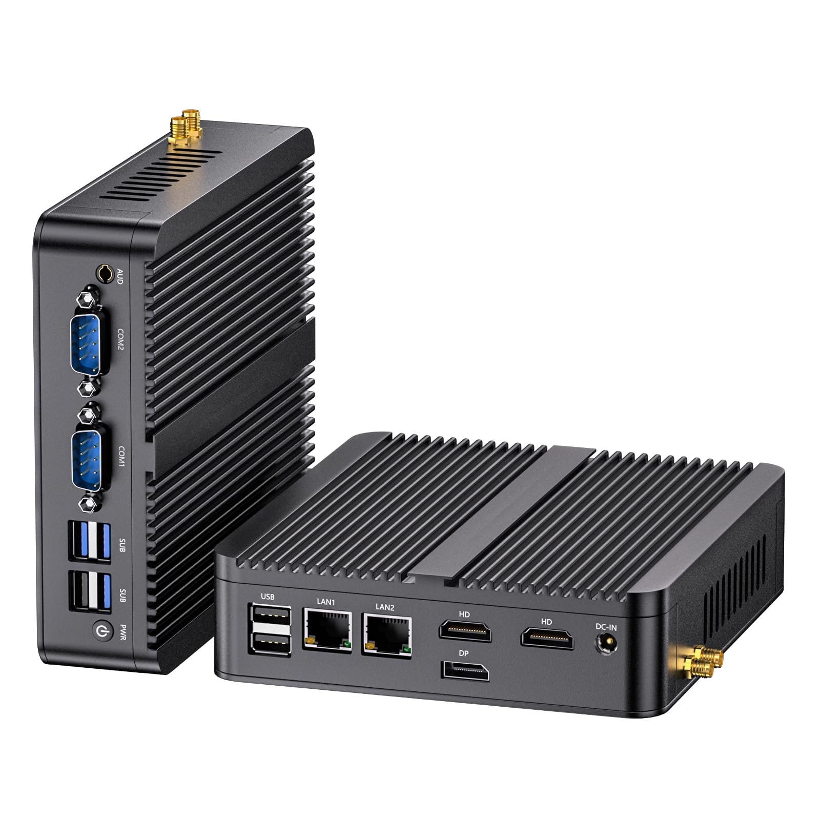 

Mavsloly Fanless Industrial N100 Processor up to 16G RAM 256G Dual Triple Mini Computer with Windows 11 Pro PC, (4C/4T, 3,4 ГГц), SSD, LAN, 2HDMI,