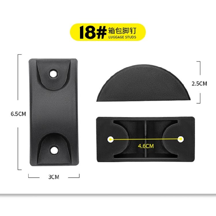 2Pcs Luggage Feet Pads Plastic Suitcase Feet Pads Luggage Studded Suitcase Stand Feet Accessories