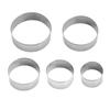 5 Stück/Set Edelstahl Kuchenringform DIY Keks Mousse Ausstecher Langlebig Hochzeitstorten Werkzeuge