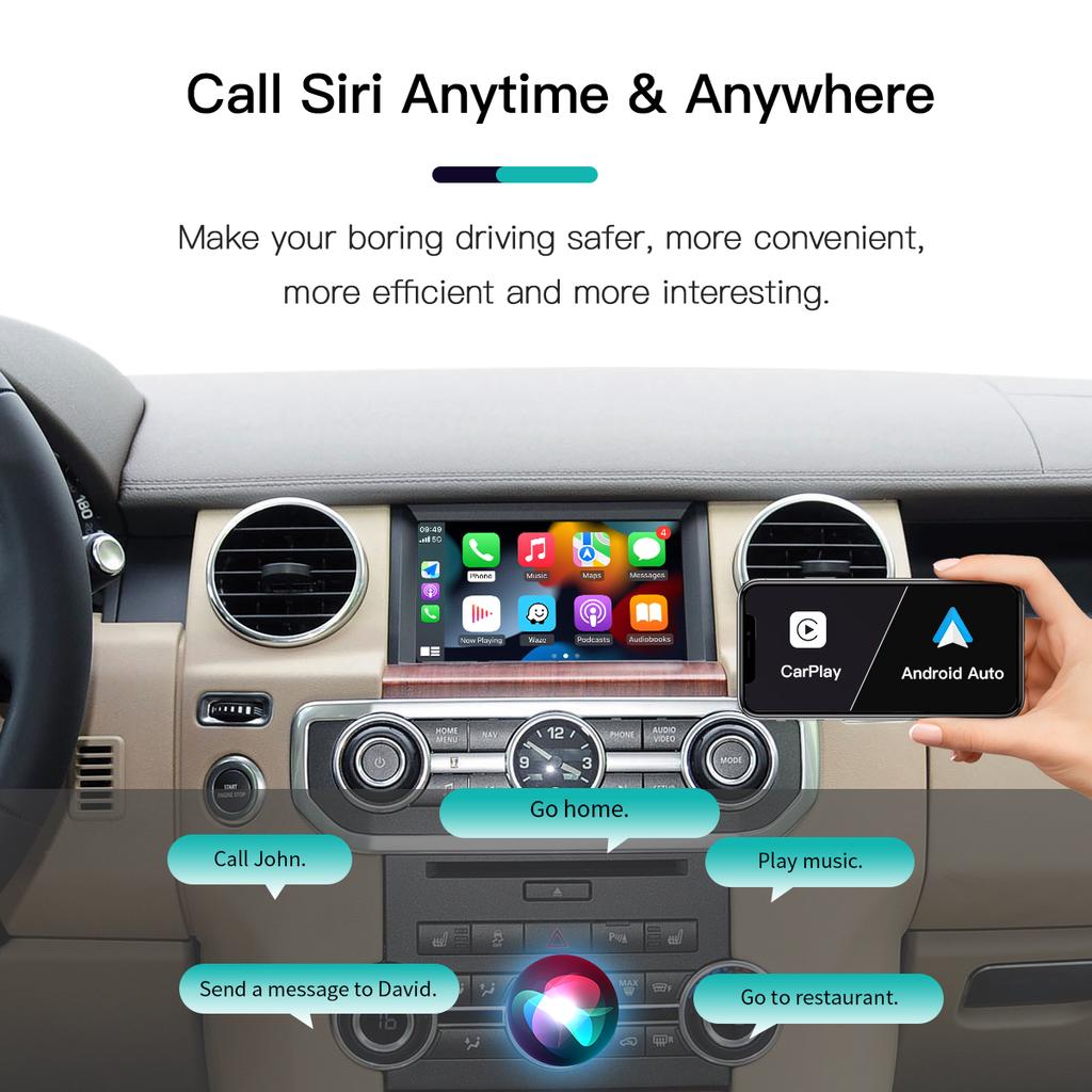 Autoabc Wireless Carplay Android Auto For Land Rover Jaguar Bosch Discovery4 Evoque Freelander2 XE XF XJL Mirroring Decorder