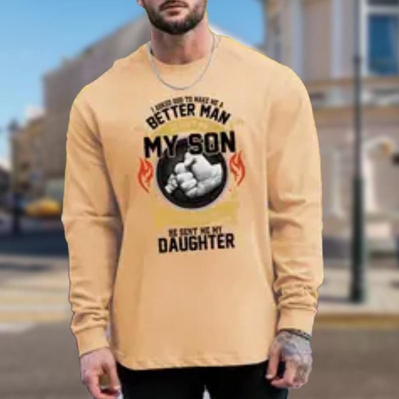 

Английское изображение с принтом в виде строчки Мужские футболки с длинным рукавом Футболки с круглым вырезом Повседневный свитер Мужская одежда Большие размеры 8XL коричневый