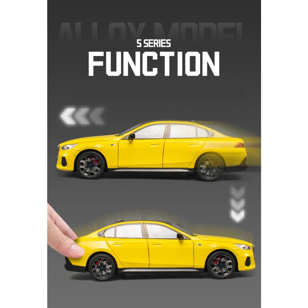 1/24 BMW 5 Series 530 530LI Coupe Alloy Luxy Sports Car Model Diecasts Metal Vehicles Car Model Sound and Light Simulation Kids Gift