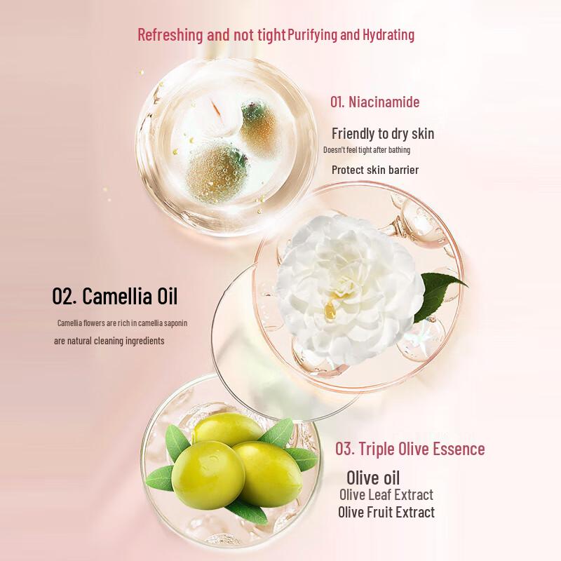 A'Gensn Camellia & Niacinamide Refreshing Hydrating Shower Gel