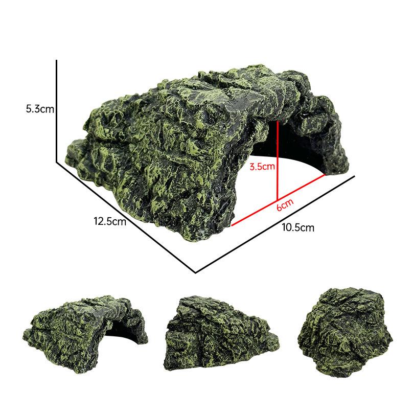 Kleine Sonnen- und Kletterplattform für Schildkröten mit Höhle