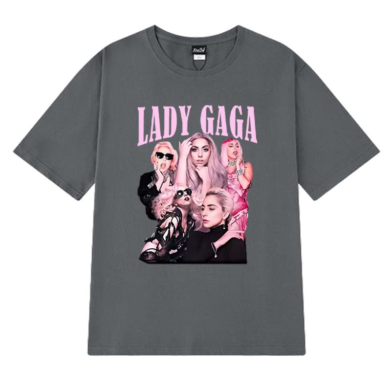 Heißer Verkauf Neues Album Lady Gaga Mayhem Hip Hop 100% Baumwolle T-Shirt Unisex Damen Kurzarm T-Shirts Sommer Unisex Übergröße Oberteile