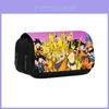 Sac de Rangement Double Couche pour Papeterie Motif Son Goku Dragon Ball Pour Étudiants et Usage de Bureau