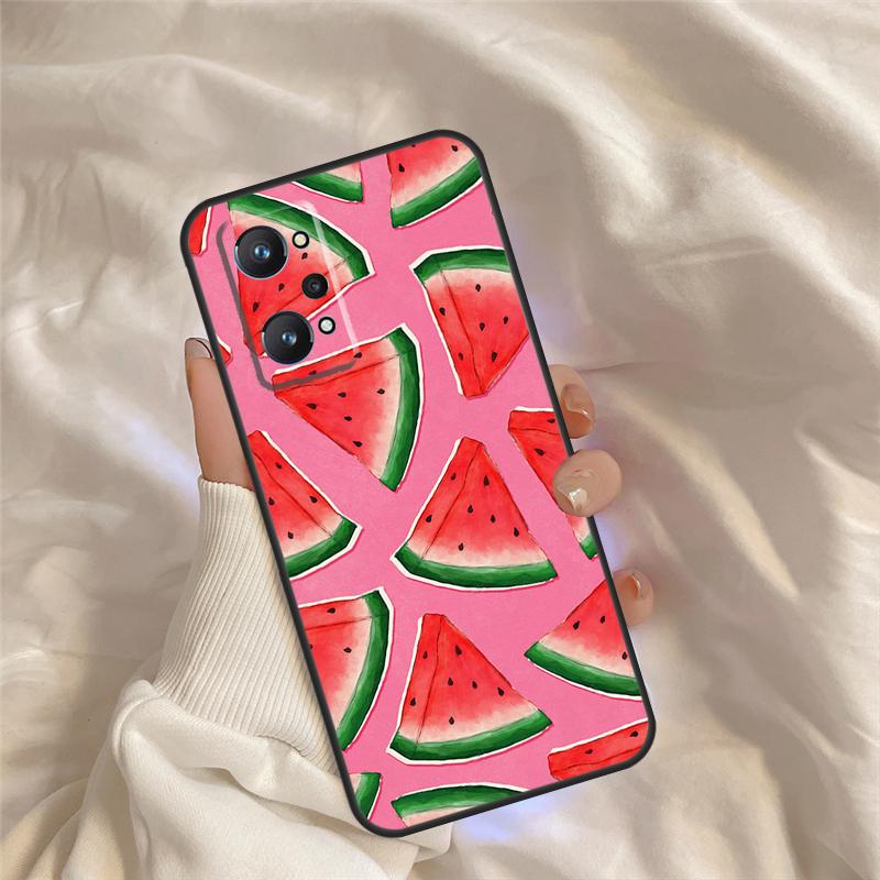 Cute Summer Fruit Watermelon Case For Realme 15 14 11 12 13 Pro Plus C65 C67 C71 C63 C61 C55 C51 C53 C35 C75 GT6 GT7 Pro