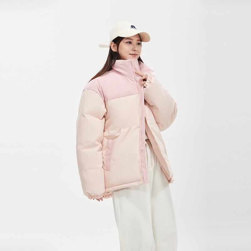 Giacca Imbottita da Uomo con Collo Rialzato Giacca Imbottita da Uomo per Coppia Versione Coreana Giacca Imbottita Trendy Larga Autunno e Inverno