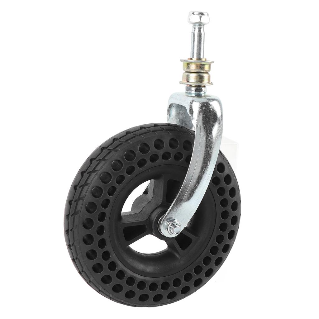 7 Inch Caster TPE Rubber Beehive Non Slip Solid Wheel Replacement for Cart Trolley Vehicles 75kg Load Capacity