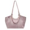 Simple Color Solid Ladies Bag Zipper Closure Interior Pockets Casual Travel Bags