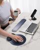 Laborio Mouse Pad Wrist Rest Integrated Mouse Pad Wrist Support Ergonomic Mouse Pad Blue Black (Gradient Set)